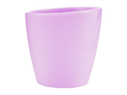 CHICCO Hrneček silikonový růžový 6m+