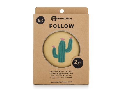 PETITE&MARS Chrániče kolen elastické na lezení Follow Intense Ochre