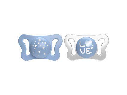 CHICCO Dudlík Physioforma® Micro silikonový 0-2m kluk 2 ks