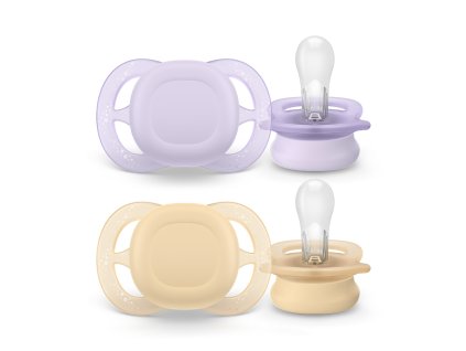 Philips AVENT Šidítko Ultrastart neutral 0-2m dívka, 2 ks