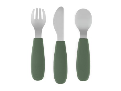 PETITE&MARS Sada příborů s nerezové oceli Take&Match Misty Green 12m+