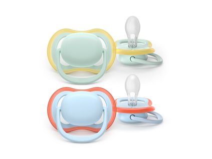 Philips AVENT Šidítko Ultra air modrá/zelená 0-6m, chlapec, 2ks
