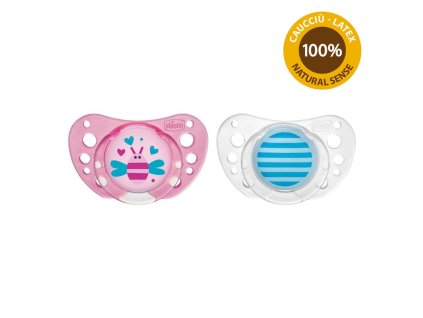 CHICCO Dudlík Physio Air kaučuk 16-36m dívka 2 ks