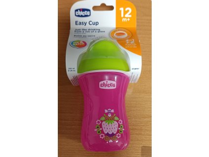 Hrneček Chicco Snadný s hubičkou 266 ml, růžovozelený