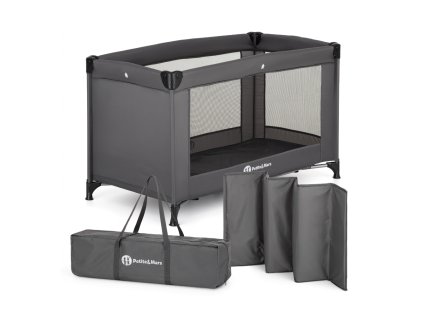 PETITE&MARS Postýlka cestovní Koot Lite, Dark Grey
