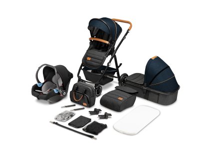 Kombinovaný kočárek Lionelo AMBER 3v1 (Barva Grey graphite)