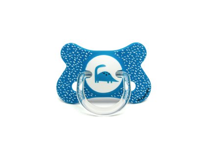 Suavinex ŠIDÍTKO FUSION anatomické SILIKON 4-18m SUAVINEX ŠIDÍTKO FUSION anatomické SILIKON 4-18 m - MODRÝ DINO