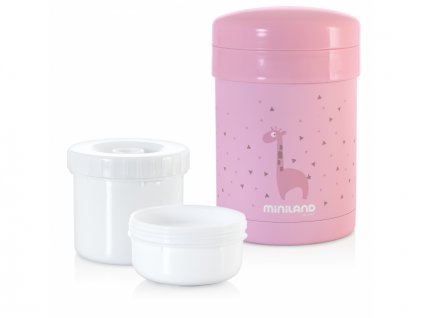 Termoska Thermic a kelímky na jídlo Pink 700ml