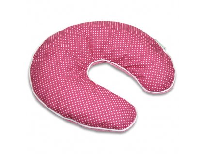 Babyrenka cestovní polštářek 32x32 cm Dots pink