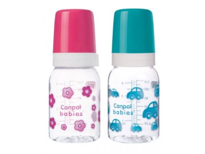 Canpol babies Láhev s jednobarevným potiskem 120ml