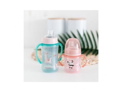 Canpol babies Tréninkový hrníček Sweet Fun 120 ml růžový