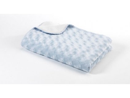 Baby Dan Dětská deka double fleece oboustranná 75x100 light blue