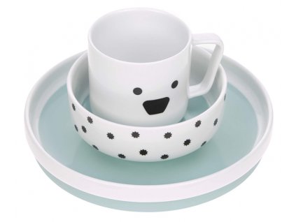 Dish Set Porcelain Little Chums dog