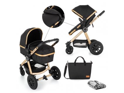 Kočárek kombinovaný 2v1 Grand II Golden Ebony Petite&Mars 2020
