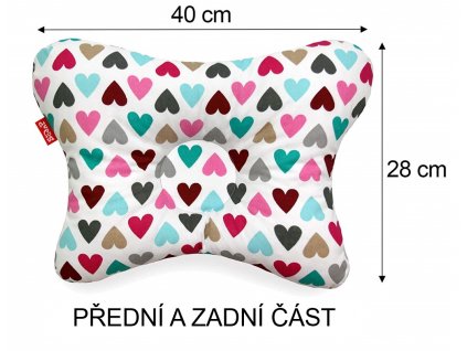 Scamp polštářek, colorful heart