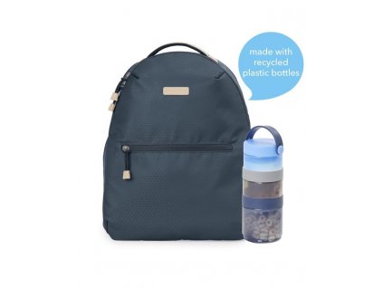 SKIP HOP Taška přebalovací / batoh Go Envi Eco-Friendly Grey Blue Hex
