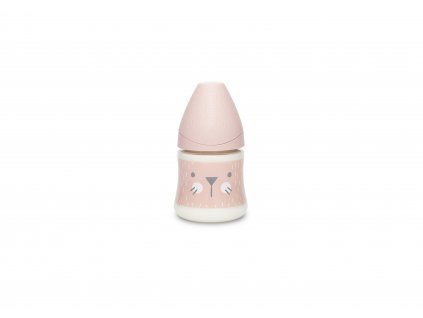 Suavinex PREMIUM LÁHEV 150 ml P. PRŮTOK SUAVINEX PREMIUM Láhev 150 ml S HYGGE VOUSKY - RŮŽOVÁ