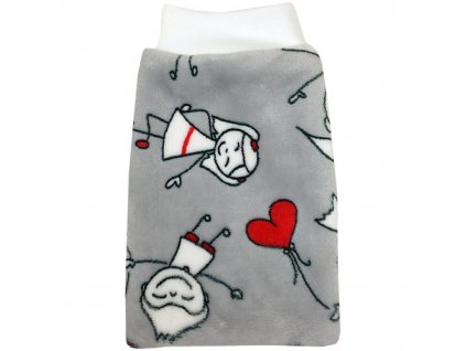 Babyrenka žínka Polar Fleece s nápletem 25x16 cm vzor Kids