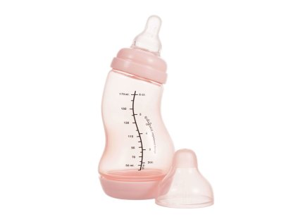 Kojenecká S-lahvička Difrax. antikolik, růžová, 170ml