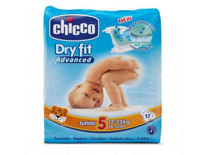 CHICCO Dry Fit Pleny jednorázové 5 Junior (12-25 kg) 17 ks
