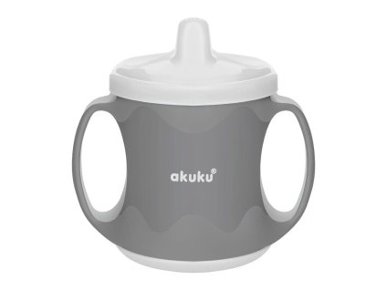 Barevný kouzelný hrníček Akuku 200 ml šedo-bílý