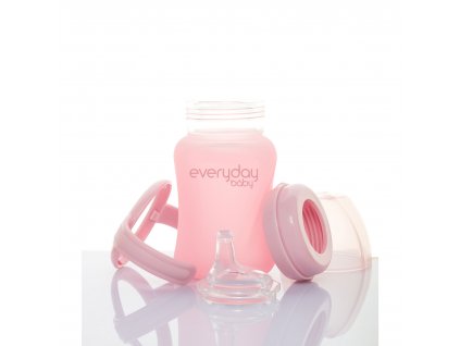 EverydayBaby Hrneček sklo Healthy+ 150ml RosePink