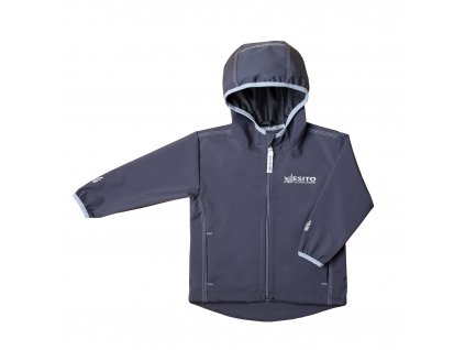 ESITO Dětská letní softshellová bunda Mono Grey - šedá / 116