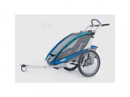 THULE CTS CX1 BLUE DISC + BIKE odpružený a bržděný vozík za kolo s bočním větráním