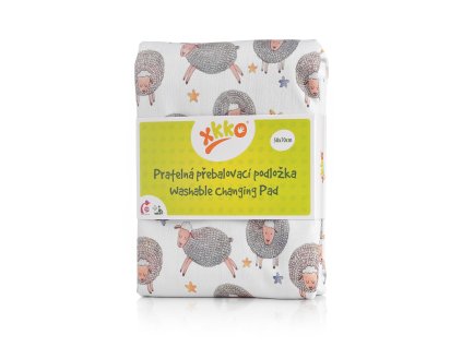 Pratelná přebalovací podložka XKKO 50x70 - Dreamy Sheeps