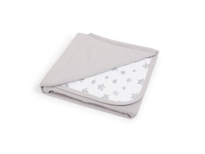 CEBA Deka dětská 90x100 Light grey + Grey Stars