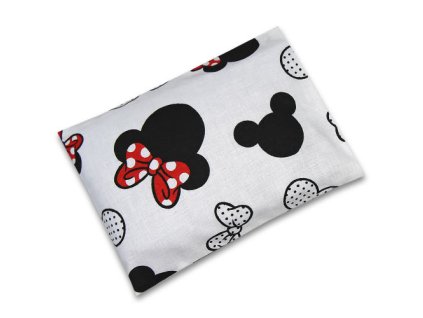 Babyrenka nahřívací polštářek z pohankových slupek s povlakem 20x14 cm Miky red