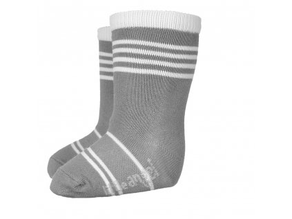 Ponožky STYL ANGEL - Outlast® - tm.šedá/bílá Velikost: 15-19 | 10-13 cm