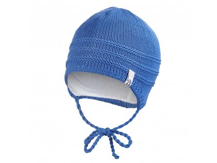 Čepice pletená zavazovací tenká Outlast ® - modrá Velikost: 1 | 36-38 cm