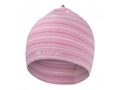Čepice smyk natahovací Outlast ® - pruh stř.růžový Velikost: 1 | 36-38 cm