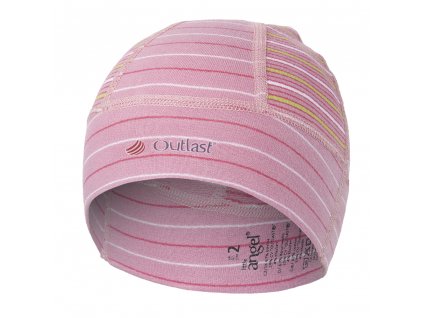 Čepice smyk BABY PRUH Outlast® - pruh stř.růžový Velikost: 1 | 36-38 cm