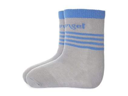 Ponožky tenké protiskluz Outlast® - tm.šedá/modrá Velikost: 15-19 | 10-13 cm