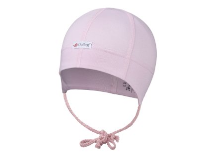 Čepice tenká zavazovací plochý šev Outlast® - růžová baby Velikost: 1 | 36-38 cm