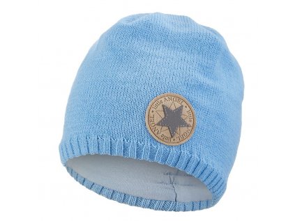 Čepice pletená hladká Outlast ® - sv.modrá Velikost: 2 | 39-41 cm