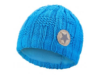 Čepice pletená mřížka Outlast ® - modrá Velikost: 2 | 39-41 cm
