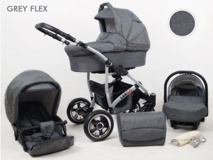 Kombinovaný kočárek Raf-pol Largo 2019 Grey Flex 25