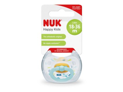 NUK Dudlík HAPPY KIDS, latex, 18-36 m