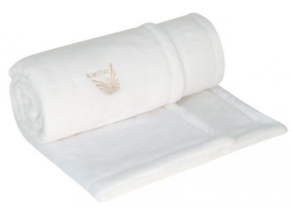 ESITO Dětská deka dvojitá Lara bílá - 75 x 100 cm / bílá / bílá