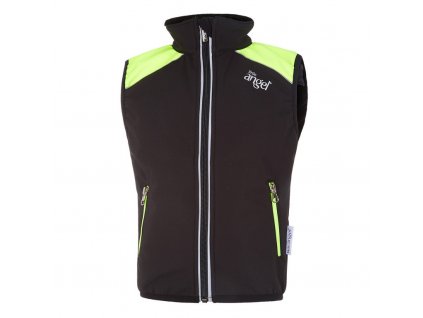 Vesta softshell LA - černá/neon žlutá Velikost: 92