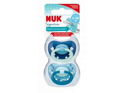 NUK Dudlík Signature 6-18 m 2 ks