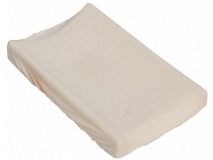 2821 prosteradlo na prebalovaci podlozku nebo matraci do kolebky ci kose bezova 85 x 55 cm
