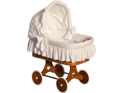 Košík pro miminko s boudičkou Scarlett Hvězdička - béžová