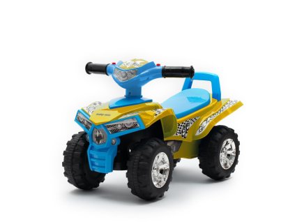 Dětské odrážedlo se zvukem Čtyřkolka Baby Mix yellow/blue