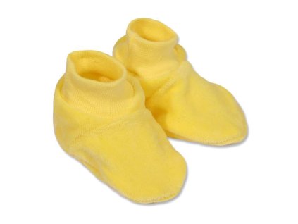 Dětské bačkůrky New Baby žluté 62 (3-6m)