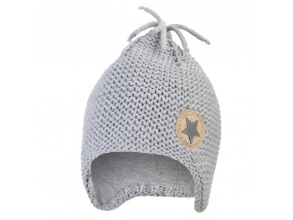 Čepice pletená na uši LA Outlast ® - sv.šedá LA Velikost: 2 | 39-41 cm