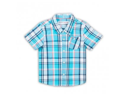 Košile chlapecká s krátkým rukávem, Minoti, Crab 6, modrá - 104/110